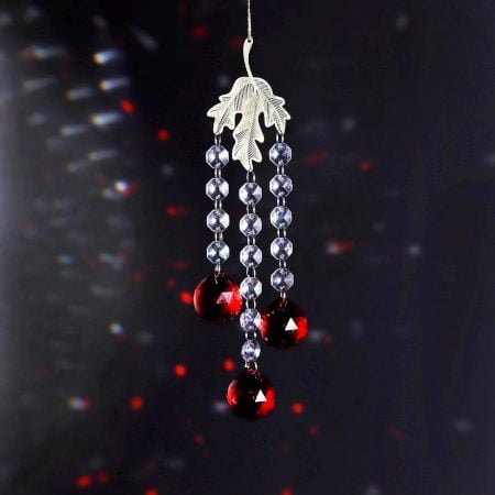 Suncatchers Crystals Ball Red Prism Window Hanging